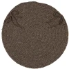 Colonial Mills Bristol Chair Pads Bark WL35A0 15" X 15" (Set of 4) Chair Pads Rug