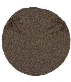 Colonial Mills Bristol Chair Pads Bark WL35A0 15" X 15" (Set of 4) Chair Pads Rug
