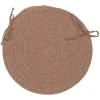 Colonial Mills Bristol Chair Pads Mocha WL45A01 15" X 15" (Single) Chair Pads Rug