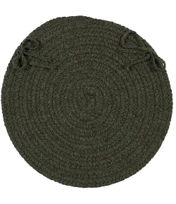 Colonial Mills Bristol Chair Pads Olive WL55A01 15" X 15" (Single) Chair Pads Rug