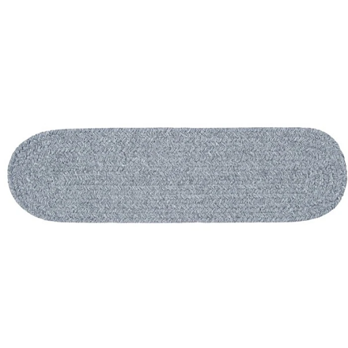 Colonial Mills Bristol Stair Treads Gray WL18A00 8" X 28" (Single) Stair Treads Rug