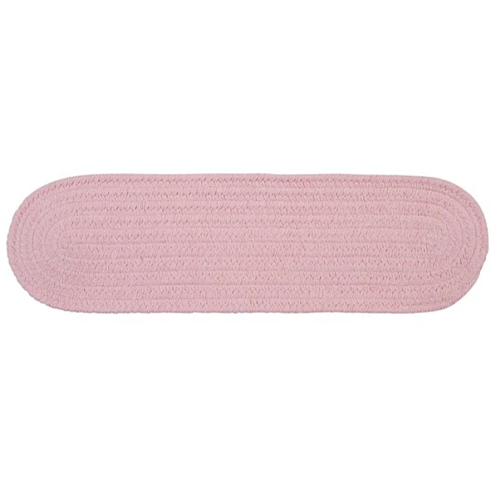 Colonial Mills Bristol Stair Treads Blush Pink WL20A0 8" X 28" (Set of 13) Stair Treads Rug