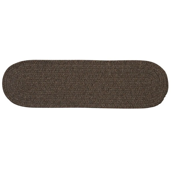 Colonial Mills Bristol Stair Treads Bark WL35A0 8" X 28" (Set of 13) Stair Treads Rug