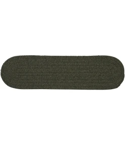 Colonial Mills Bristol Stair Treads Olive WL55A0 8" X 28" (Set of 13) Stair Treads Rug