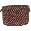 Colonial Mills Brook Farm Baskets Burgundy BF92A0 18"d X 12"h Baskets Rug