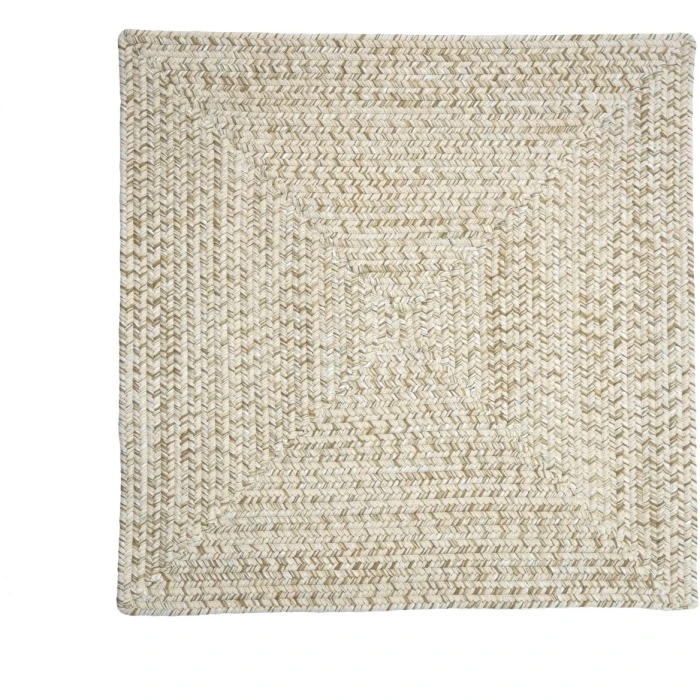 Colonial Mills Bridgeport Tweed Square Rug Ivory Linen DG09R06 5' X 5' Rug