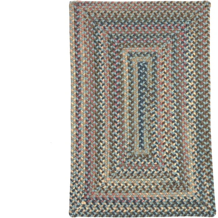 Colonial Mills Lucid Braided Multi Rect.angle Rug Federal Blue LU29R08 7' X 9' Rug