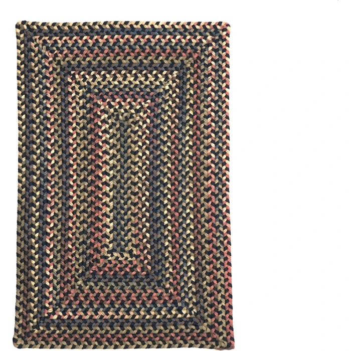 Colonial Mills Lucid Braided Multi Rect.angle Rug Navy Pier LU59R06 5' X 8' Rug