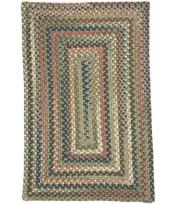 Colonial Mills Lucid Braided Multi Rect. angle Dusted Moss LU69R06 5' X 8' Rug