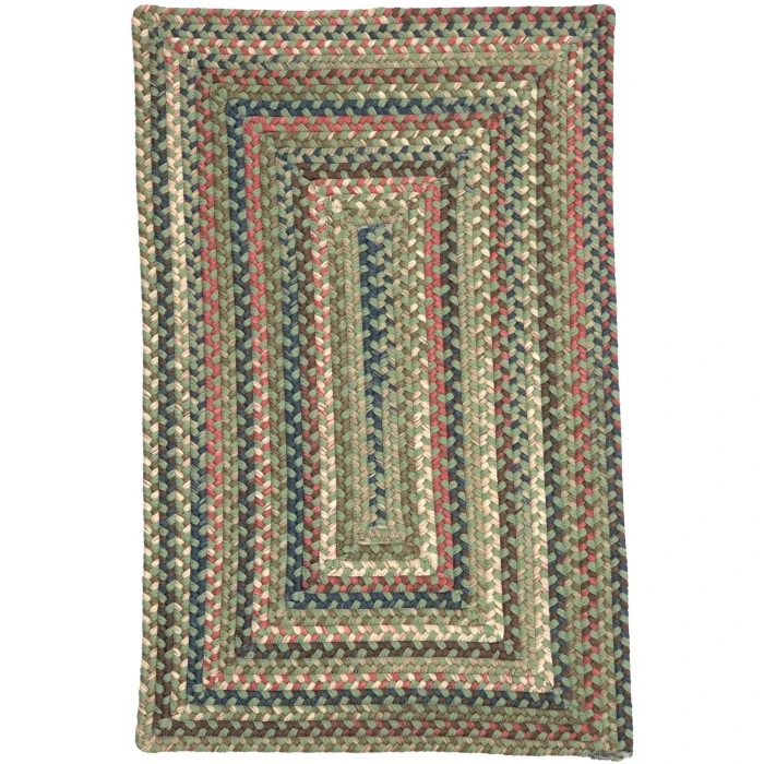 Colonial Mills Lucid Braided Multi Rect.angle Rug Dusted Moss LU69R06 5' X 8' Rug