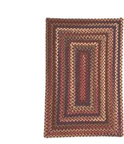 Colonial Mills Lucid Braided Multi Rect. angle Rusted Red LU79R06 5' X 7' Rug