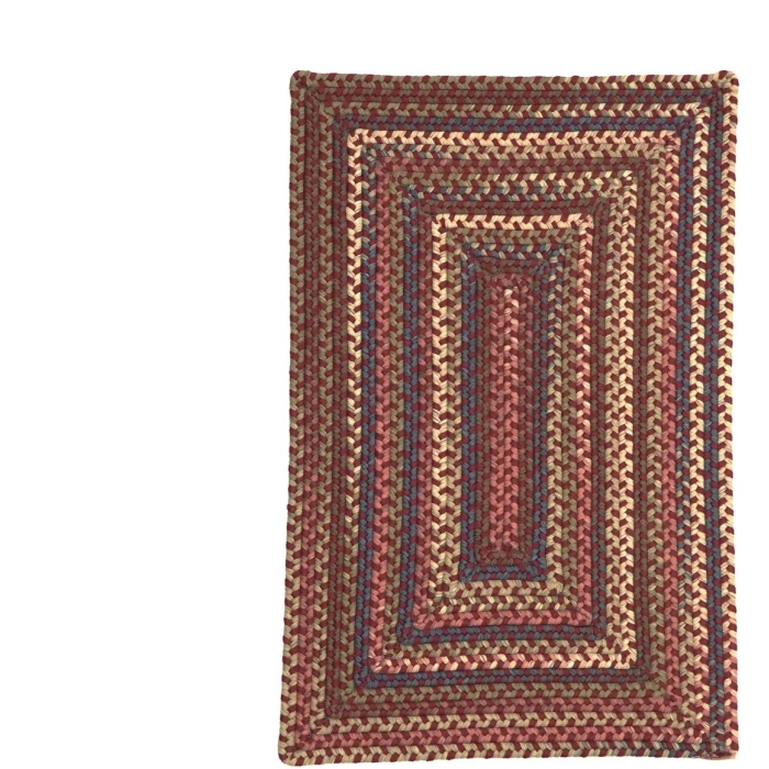 Colonial Mills Lucid Braided Multi Rect.angle Rug Rusted Red LU79R08 7' X 9' Rug