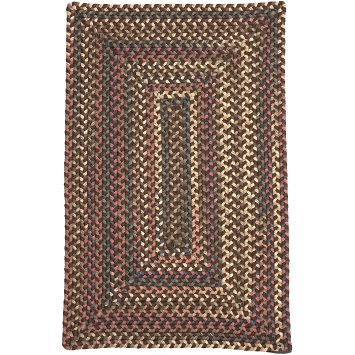 Colonial Mills Lucid Braided Multi Rect.angle Rug Earth Brown LU89R06 5' X 7' Rug