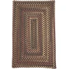 Colonial Mills Lucid Braided Multi Rect. angle Earth Brown LU89R06 5' X 8' Rug