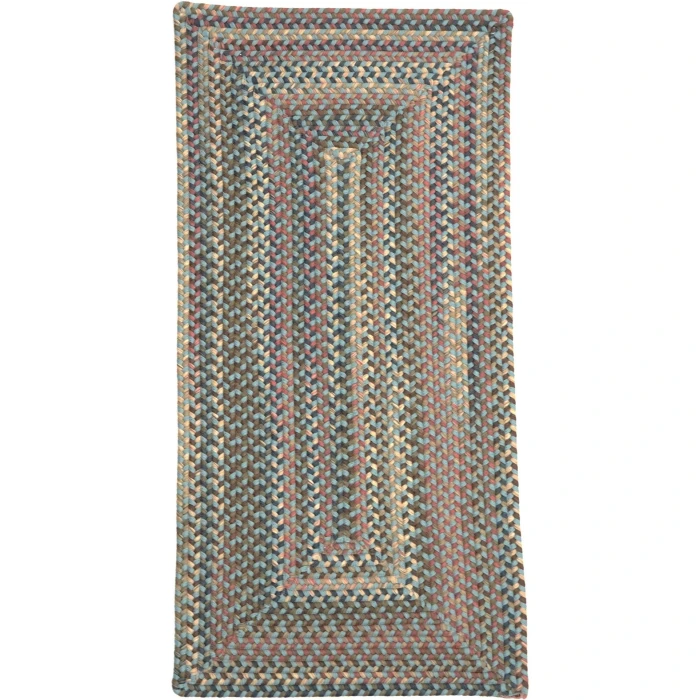 Colonial Mills Lucid Braided Multi Runners Federal Blue LU29R03 30" X 9' Rect. Rug