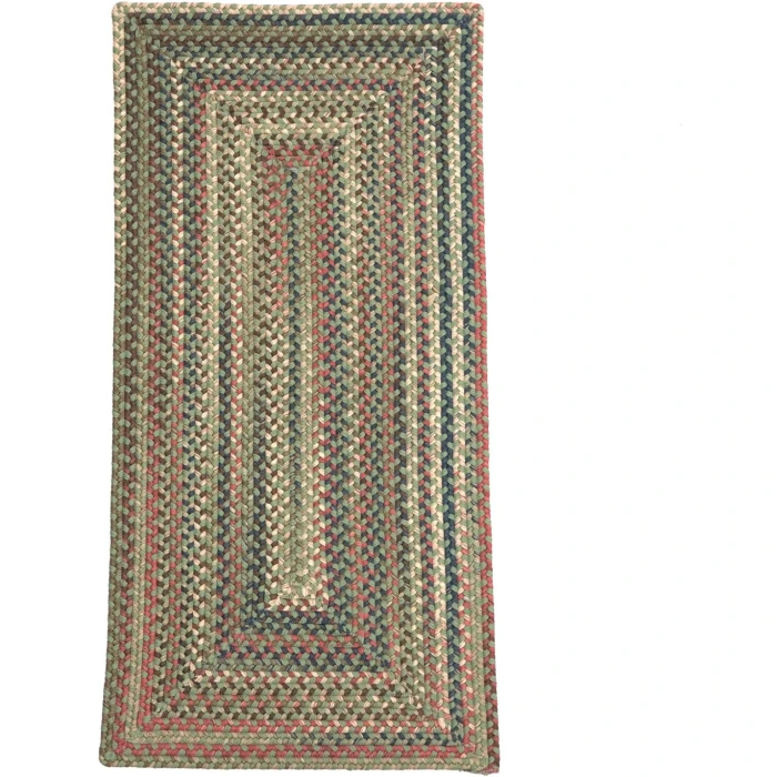 Colonial Mills Lucid Braided Multi Runners Dusted Moss LU69R03 30" X 12' Rect. Rug
