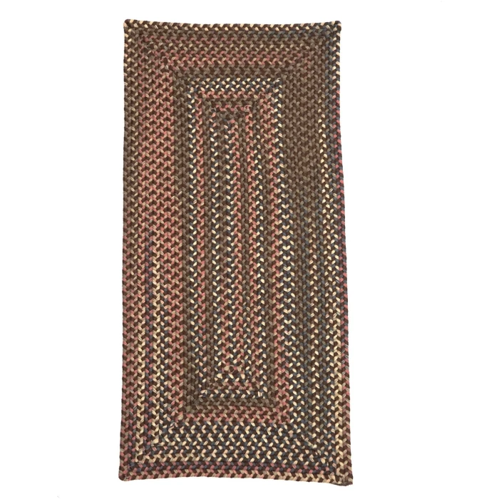Colonial Mills Lucid Braided Multi Runners Earth Brown LU89R03 30" X 8' Rect. Rug