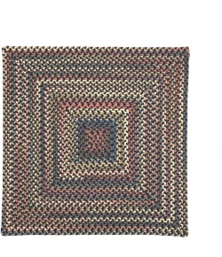 Colonial Mills Lucid Braided Multi Square Navy Pier LU59R07 6' X 6' Rug