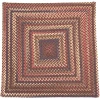 Colonial Mills Lucid Braided Multi Square Rusted Red LU79R04 4' X 4' Rug