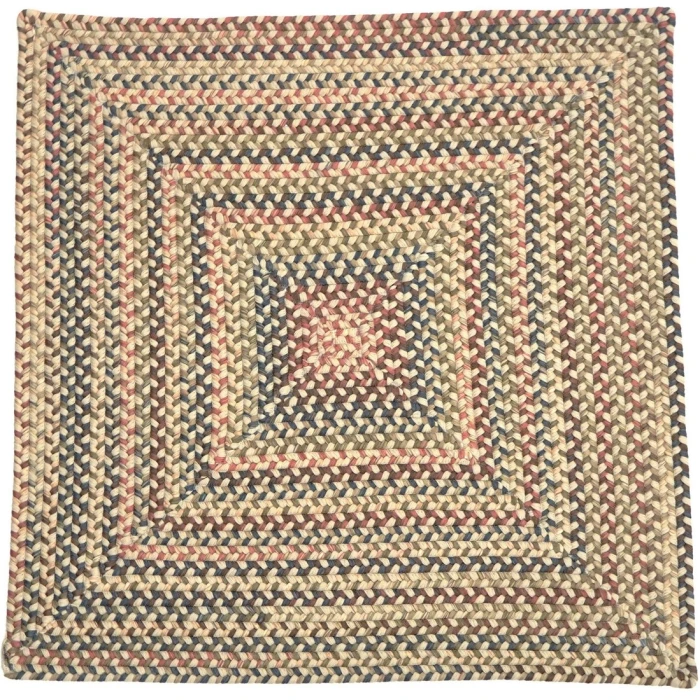 Colonial Mills Lucid Braided Multi Square Rug Beige Linen LU99R07 6' X 6' Rug