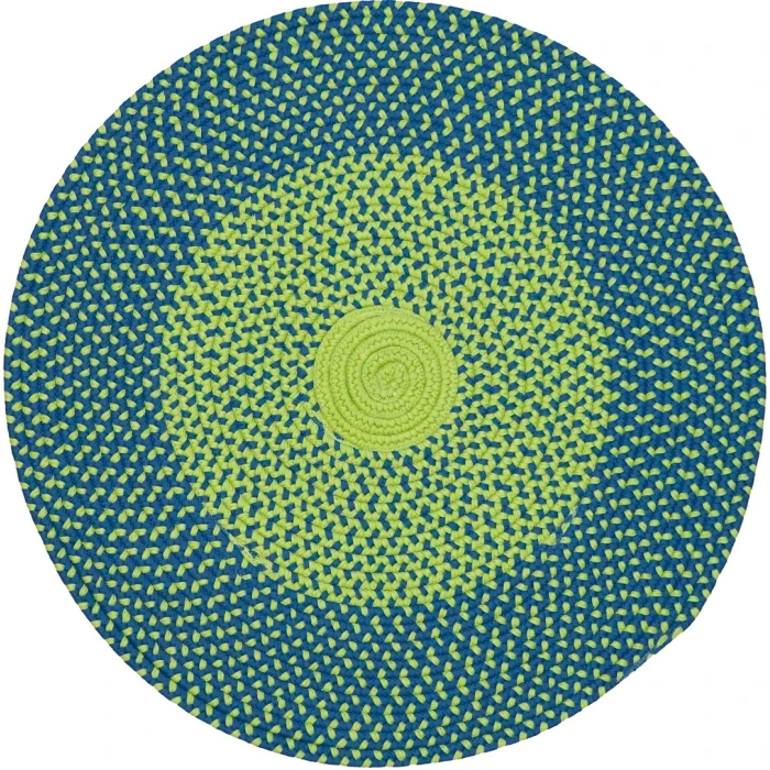 Colonial Mills Cape Eden Round Rug Limelight Blue CP03R0 5' X 5' Rug