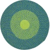 Colonial Mills Cape Eden Round Limelight Blue CP03R0 8' X 8' Rug