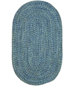 Colonial Mills Coastal Home Braid Oval Seaside Blue A348R0 27" X 46" Rug