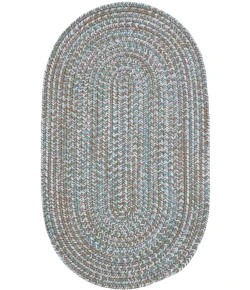Colonial Mills Harbor Lite Braid Oval Green Shore A351R0 8' X 10' Rug