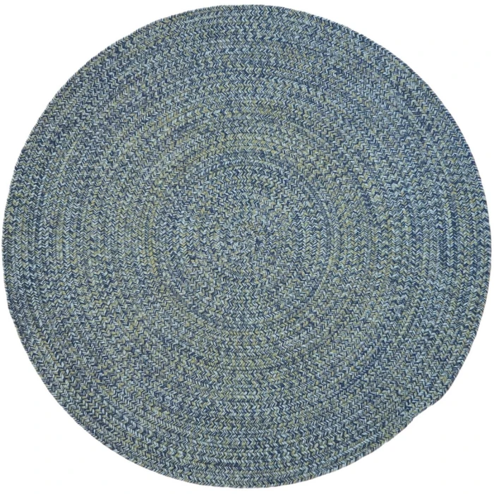 Colonial Mills Coastal Home Braid Round Rug Seaside Blue A348R0 7' X 7' Rug