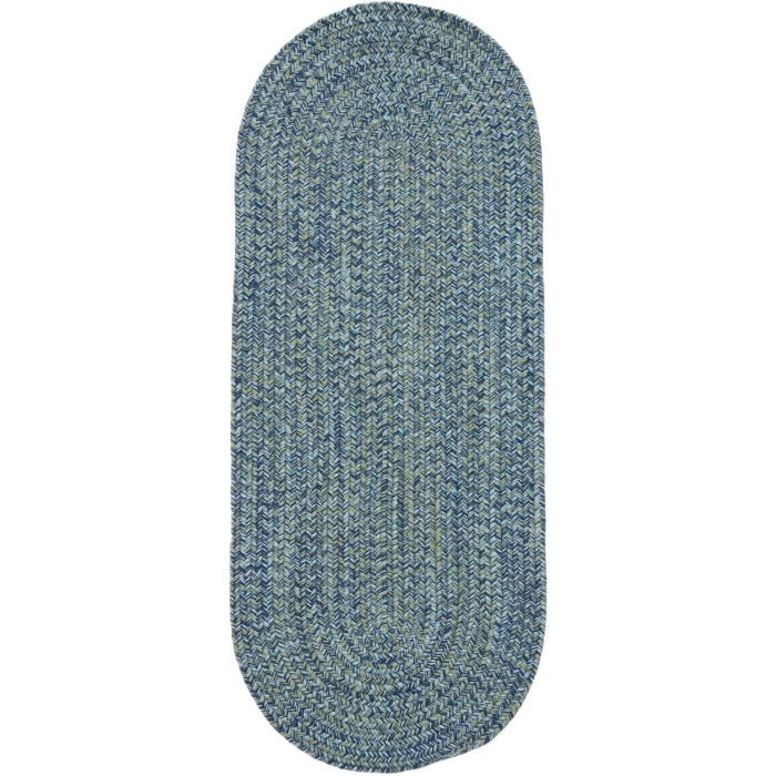 Colonial Mills Coastal Home Braid Runners Seaside Blue A348R0 2' X 9' Rect. Rug