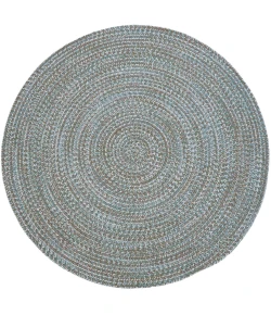 Colonial Mills Harbor Lite Braid Round Green Shore A351R0 7' X 7' Rug