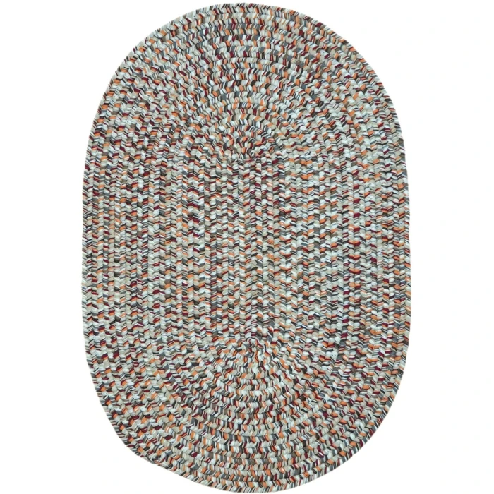 Colonial Mills Hazel Tweed Oval Rug District Red ZE53R0 8' X 11' Rug