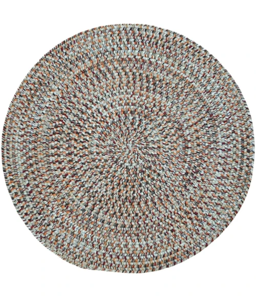 Colonial Mills Hazel Tweed Round Rug District Red ZE53R0 5' X 5' Rug