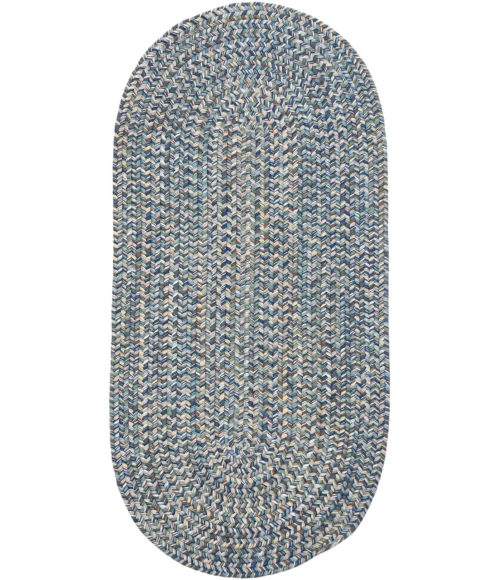 Colonial Mills Hazel Tweed Runners Harbor Blue ZE52R0 30" X 12' Rect. Rug