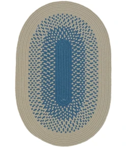 Colonial Mills Mohave Braid Oval Lake Blue MH02R0 2' X 3' Rug
