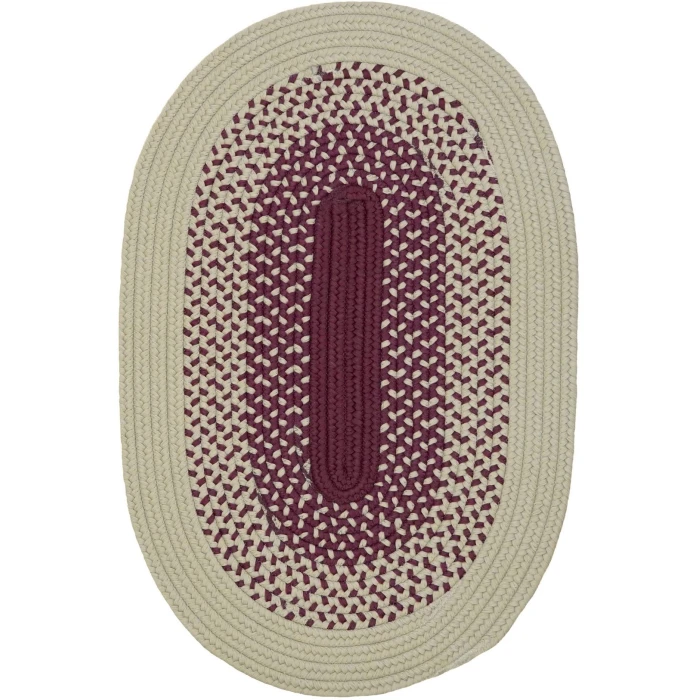 Colonial Mills Mohave Braid Oval Rug Corona Red MH03R0 2' X 3' Rug