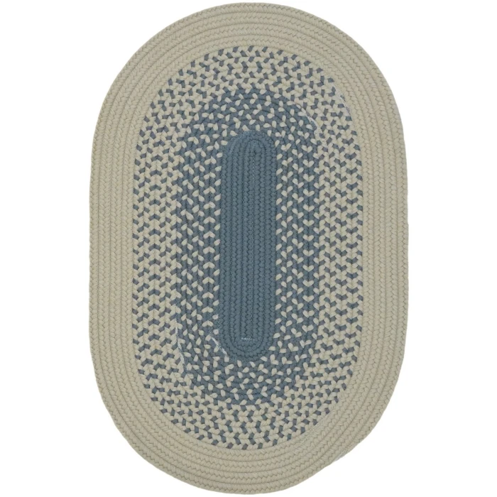 Colonial Mills Mohave Braid Oval Rug Grey MH06R0 8' X 11' Rug