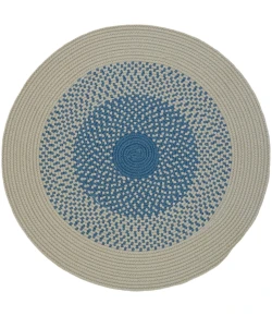 Colonial Mills Mohave Braid Round Lake Blue MH02R0 3' X 3' Rug
