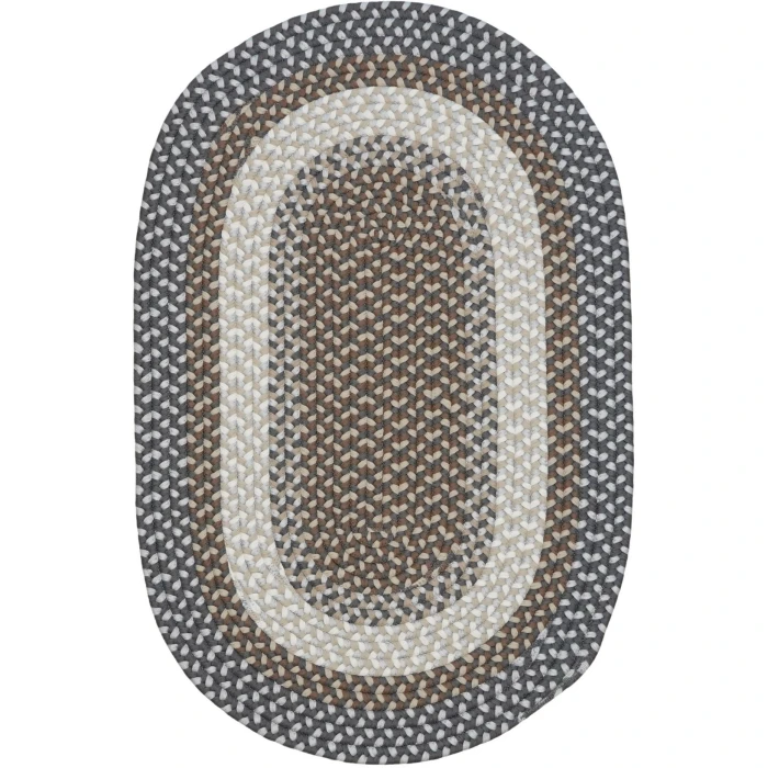 Colonial Mills Benson Creek Oval Rug Stonewall Gray BE35R0 4' X 6' Rug