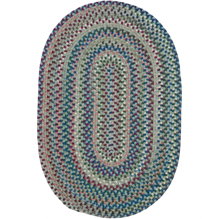 Colonial Mills Cloverdale Wool Multi Oval Rug Palm VL04R0 8' X 11' Rug