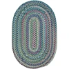Colonial Mills Cloverdale Wool Multi Oval Teal VL05R0 5' X 8' Rug