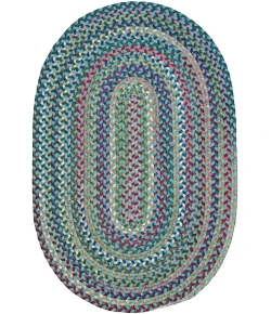 Colonial Mills Cloverdale Wool Multi Oval Teal VL05R0 5' X 8' Rug
