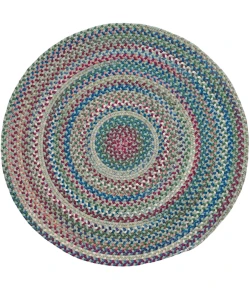 Colonial Mills Cloverdale Wool Multi Round Palm VL04R0 3' X 3' Rug