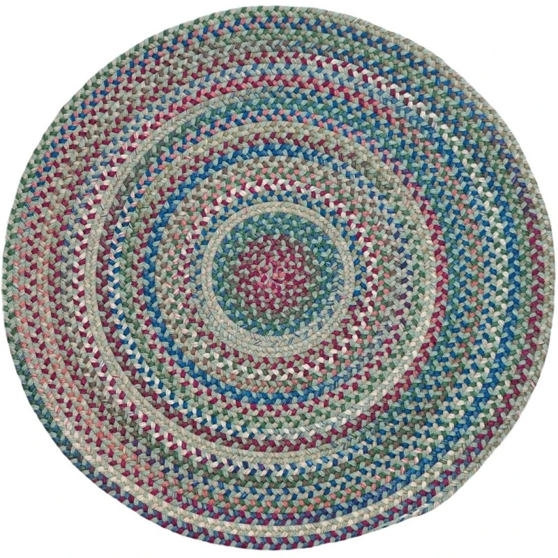 Colonial Mills Cloverdale Wool Multi Round Rug Palm VL04R0 7' X 7' Rug