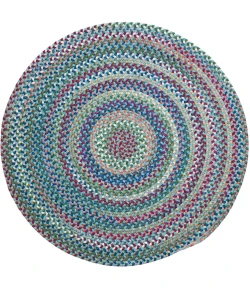 Colonial Mills Cloverdale Wool Multi Round Teal VL05R0 8' X 8' Rug