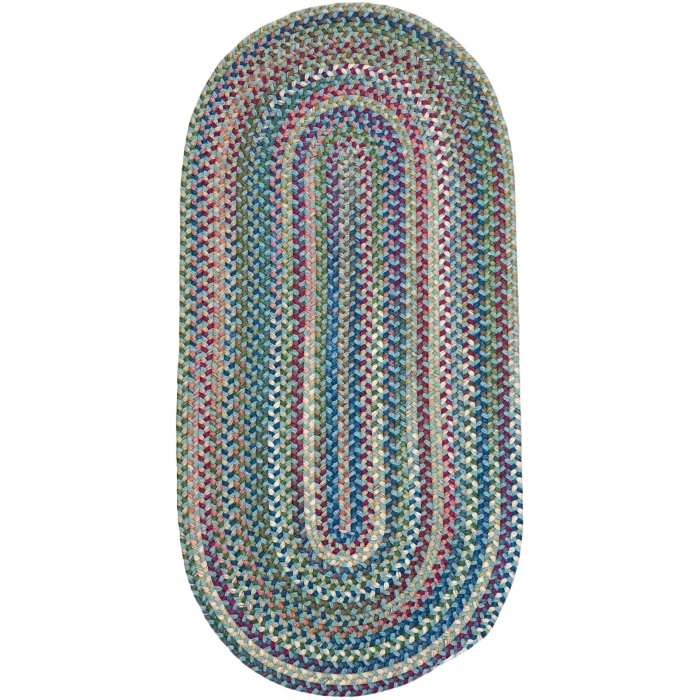 Colonial Mills Cloverdale Wool Multi Runners Teal VL05R0 30" X 9' Rect. Rug