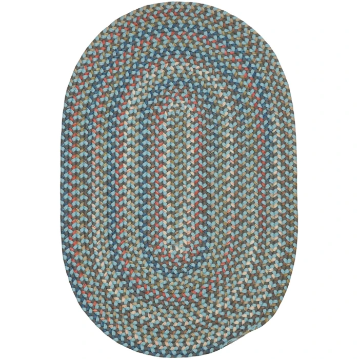 Colonial Mills Colgate Multi Oval Rug Stone Blue CG92R0 2' X 4' Rug