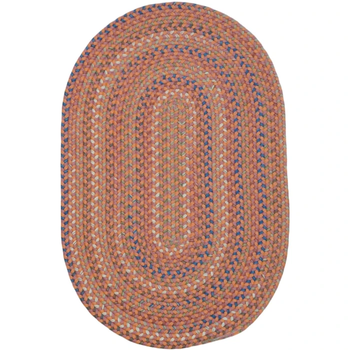 Colonial Mills Colgate Multi Oval Rug Rusted Red CG94R0 6' X 9' Rug