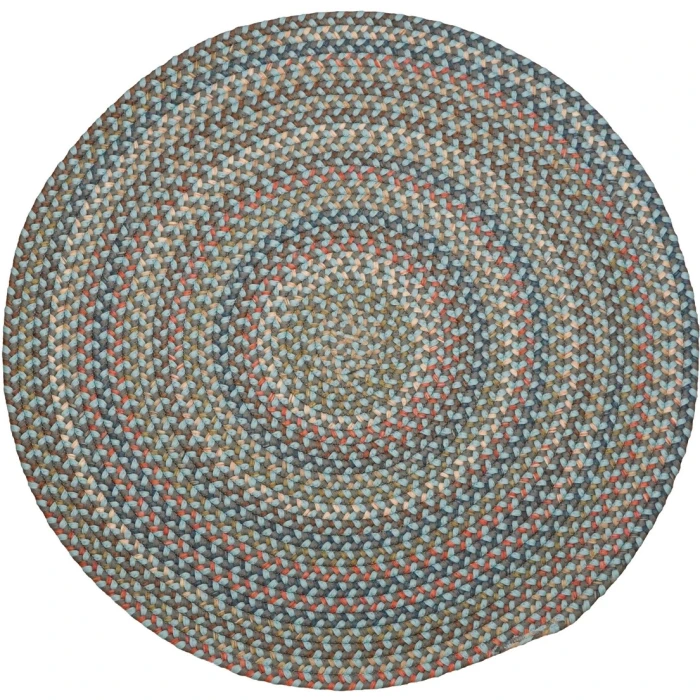 Colonial Mills Colgate Multi Round Rug Stone Blue CG92R0 4' X 4' Rug