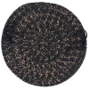 Colonial Mills Hayward Chair Pads Black HY19A0 15" X 15" (Set of 4) Chair Pads Rug